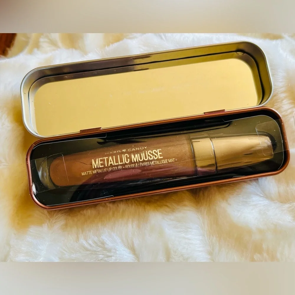 Hard Candy metallic mousse matte lip color number 1197 Gilded Cocoa